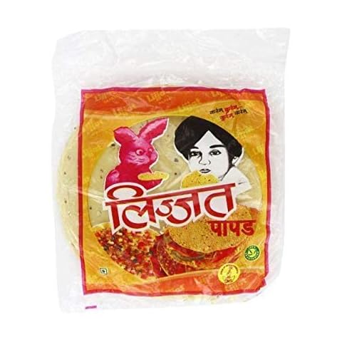 Lijjat Pappadum Black Pepper Flavour - 200g (pack of 3) Cover