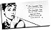 Produktbild Kunstdruck auf Leinwand, Audrey Hepburn, Zitat, groß, 76,2 x 40,6 cm [nicht in deutscher Sprache]