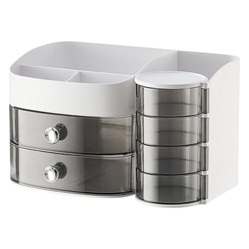 Rproonay Skin Care Organizer, Desktop Makeup Organizer, Dustproof Storage Box, Multi-functional Makeup Organizer, Vanity Storage Box, Sleek And Elegant Appearance Ideal For Dresser, Bedroom, Bathroom