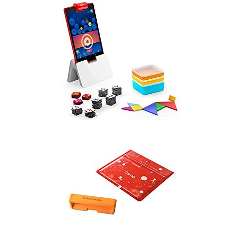 Osmo - Genius Starter Kit for Fire Tablet + Reflector Adapter for Fire HD 8 - 10th Generation Bundle (Required for Horizontal Positioning)