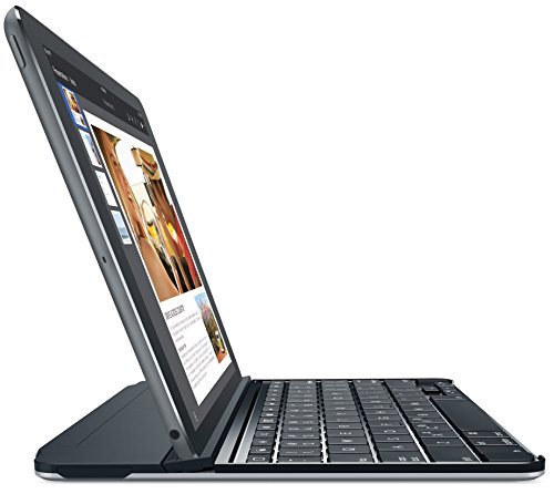 Logitech Ultrathin Magnetic Clip-On Keyboard Cover for iPad Air 2, Space Gray