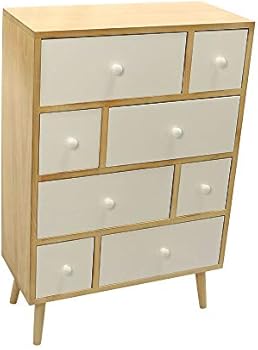 Yatai Retro Nordic Style 8 Drawers Bedside Cabinet Wooden Side Table Storage Organizer Unit Home Living Room Bedroom Furniture 8 Drawers Nightstand With Legs Wooden Cupboard Storage Cabinets Buy Online