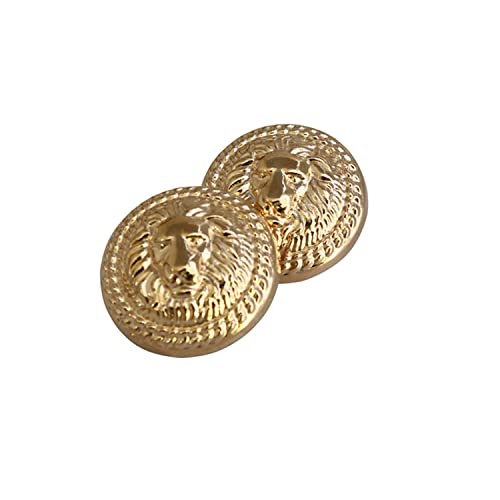 Metal Blazer Button Yyangz 10Pcs 25Mm 3D Lion Head Gold Vintage Antique Metal Blazer Button For Blazer, Suits, Sport Coat, Uniform, Jacket #TOP3