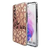 Leopard Case for Samsung Galaxy S21 5G 6.2 inch 2021 Released [Not for Any Other Modes Shiny Rose Go