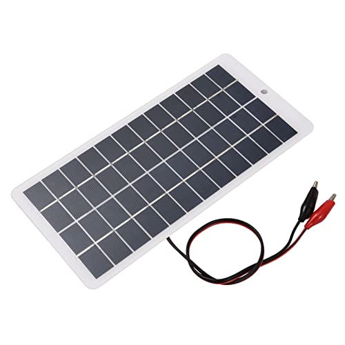 Pannello Solare, Pannello Solare 5W 12V Pannello Solare Caricatore Pannello Solare con Mini Modulo Solare Ad Alta Efficienza per Solare Portatile Caricatore Solare Policristallino Siliocon (Porto)
