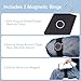 NiHome Adjustable Magnetic Lap Mount for Tablets & Phones, Pilot Magnetic Kneeboard for iPad, Secure Anti-Slip Elastic Strap for Flights, Wheelchairs, Hands-Free Solution with Quick Device Switching