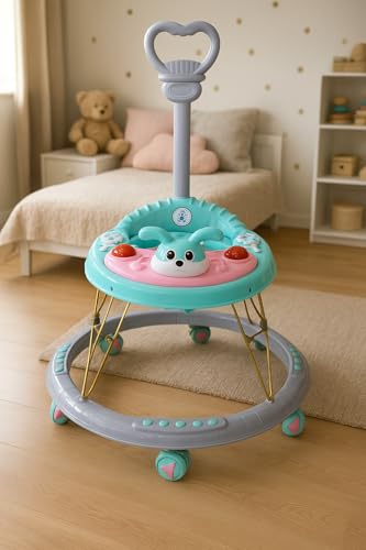Image of AVANI METROBUZZ Baby Walker with Musical Lights, Push Handle, Interactive Tray for 6 to 18 Months Baby