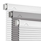 Grandekor No Tools No Drill Cordless Cellular Shades,34' W x 36' H,Blackout Honeycomb Blinds for Indoor Windows,UV Protection Privacy No Drill Blinds for Home,Door,White