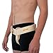 URIEL Left Side Hernia Belts for Men - Inguinal Hernia Belt for Men, Pre and Post Surgery Truss, Size Medium, Cream (35.3-39.5 Inches)