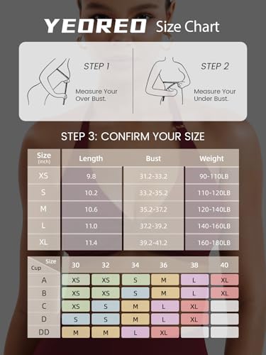Image of YEOREO Halter Sports Bras for Women Low Impact Removable Padded Adjustable Deep V Bra Seamless Workout Gym Crop Tops