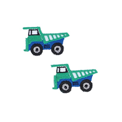 KIYOHARA お気に入り アイロン接着 ミニワッペン ダンプカー 2枚入り W32mm×H23mm MOW860