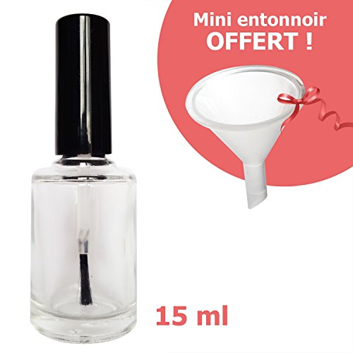flacon Vernis vacío y Mini incluye embudo)
