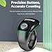 whcusmm Adjustable Finger Counter Clicker Ring (18/20/22mm), Muslim Digital Azan Alarm Clock Ring, Digital Electronic Smart Ring Counter with Display & Type-C Charging Gold (Black)