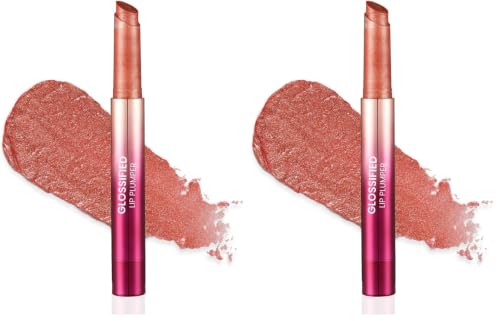 Image of Typsy Beauty Glossified Lip Plumer- Seoulmate with Shimmer | 3-in-1 | Hydrating & Nourishing Lip Balm | Instant Fullness with Lip Plumper | High Shine Lip Gloss | Formulated In Korea | 2.6gm