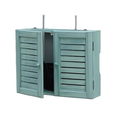 Armoire décorative pour routeur avec ventilation et gestion de câbles