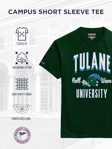 Image of JanSport NCAA Officially Licensed Campus Short Sleeve T Shirt for Men, Soft & Breathable Pre-Shrunk Cotton Crewneck T Shirt