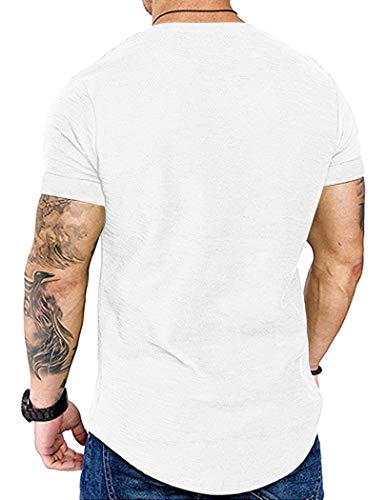 COOFANDY Men Muscle Workout T Shirt Gym Bodybuilding Active Short Sleeve Tee Top Black3