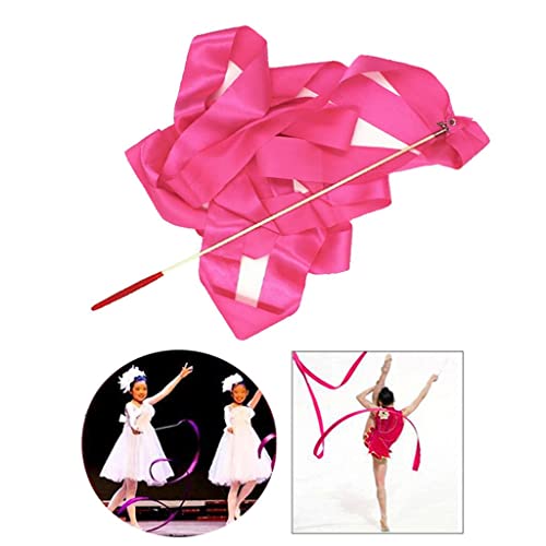 Tongina Dance varinhas de fita de seda 4 metros Streamers Fita de ginástica Rítmica Artística, Rodin