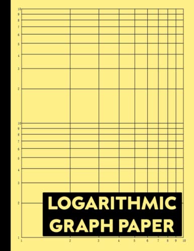 Logarithmic Graph Paper: Log-Log Scales Plotting Graphing Paper - Engineering, Calculation, Science, Accounting, Math, (8.5