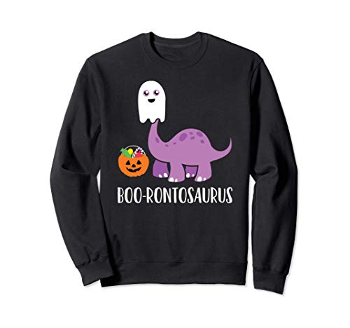 Halloween Ghost Pun Dinosaur Dinosaurus BOO-Rontosauro Felpa