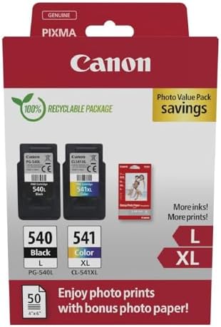Canon PG-540L + CL-541XL, Original Ink Cartridges, 1 Independent ...