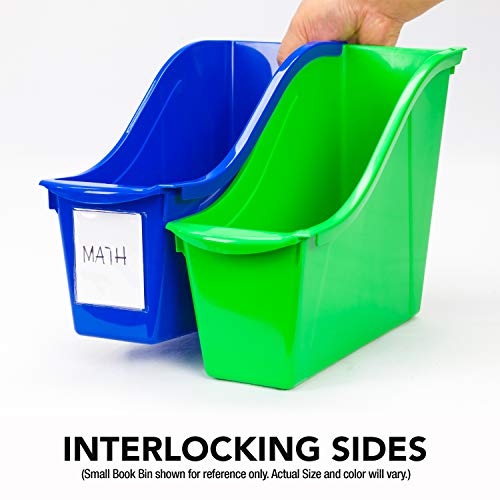 Storex Small Book Bin, Teal, 6-Pack (71114U06C) by Storex - Image 5
