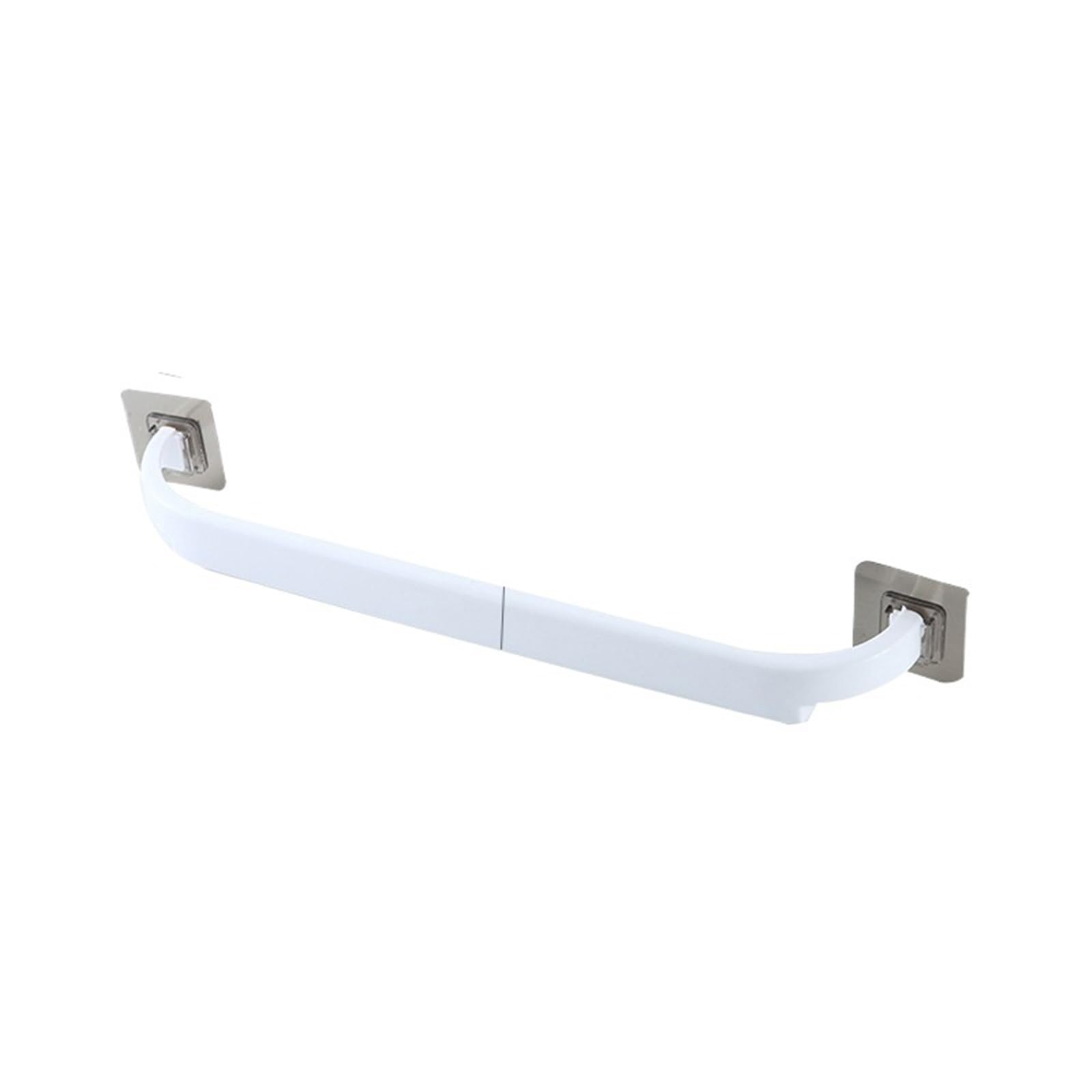 Bathroom towel rail Adhesive Towel Rack Bathroom Bar Shelf Wall Mounted Towels Hanger Toilet Suction Cup Holder Kitchen Organizer(White)