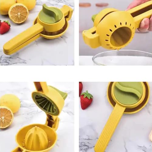 Espremedor de Limão Laranja Giratório 2 em 1 Suco Frutas Caipirinha Perfeita