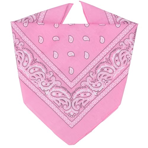 ZENO Pink Bandana – 100% Cotton & Natural Fibers – Pink 