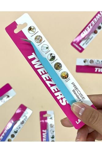 Mavi Eğri Uçlu Sticker Cımbızı, Çıkartma, Washi Bant ve Bullet Journal için