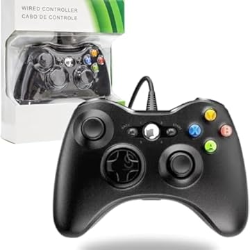 Controle Usb Com Fio Compatível com Xbox 360 Computador PC Desktop, Notebook, Preto, Qualidade PREMIUM