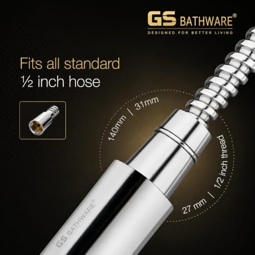 Image of Health Faucet Complete Set with 1 Meter SS Hose Pipe & Wall Hook | Jet Spray for Toilet | Dual Flow (Rain & Stream) | High Pressure Hand Bidet Sprayer | Premium ABS Body | Chrome Finish