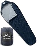 ALPENWERT® Schlafsack Sommer Ultraleicht & klein [15x27cm...