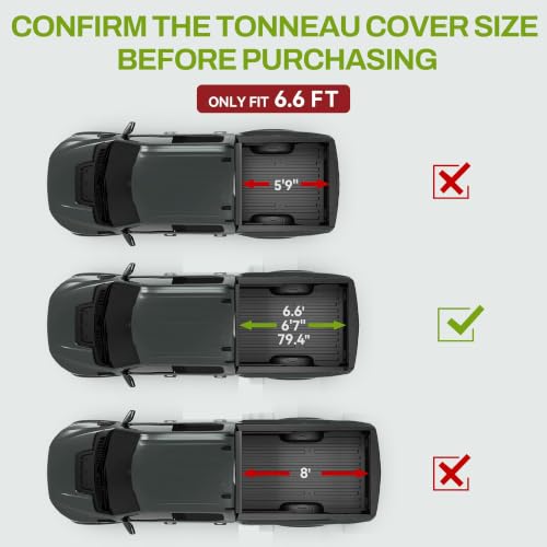 AUTOSAVER88 Hard Quad-Fold Tonneau Cover for 2019-2026 Silverado 1500 6.6ft by AUTOSAVER88 - Used condition - Image 2