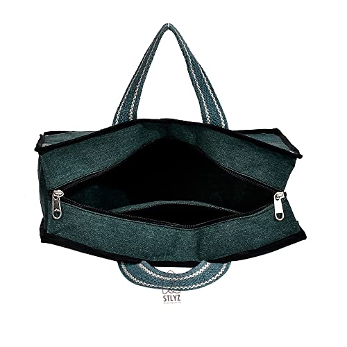 Image of Cash Bag with Zipper & Extra Compartment | Money Collection, Jewellery & Document Storage Bag | Secure Utility Organizer for Cash, Cheques, & Valuables | 16x5.5x12 Inches