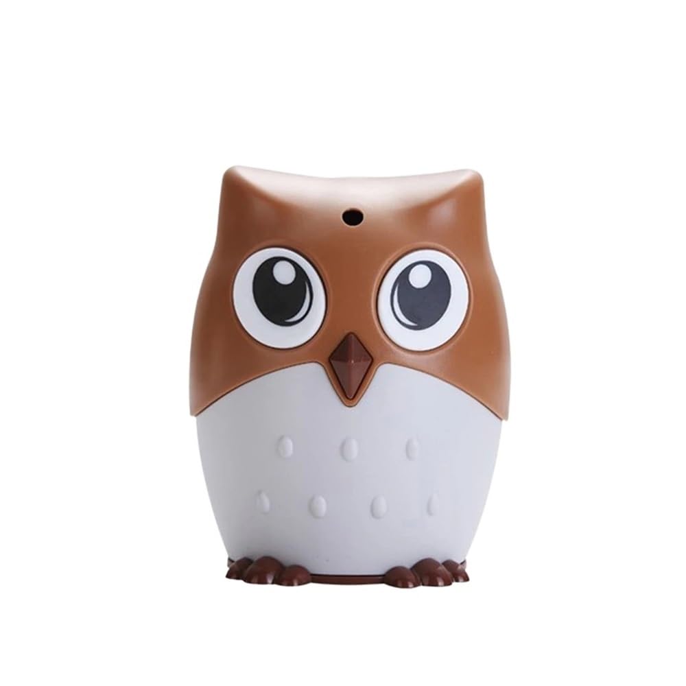 TIANSHENGQI Cartoon Owl Toothpick Holder Desktop Automatic Dispenser Container(Brown)