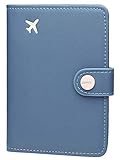 Zoppen Unisex RFID Blocking Travel Passport Holder Id Card Cover (#18 Denim Blue)