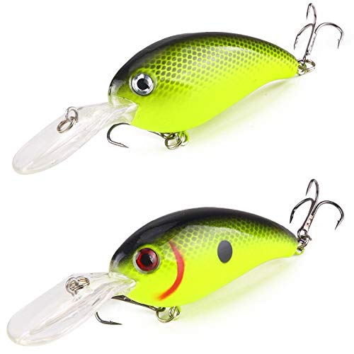 8 Leurres De Pêche Norman Crankbait Profonds 3" - Diverses Couleurs, état Correct