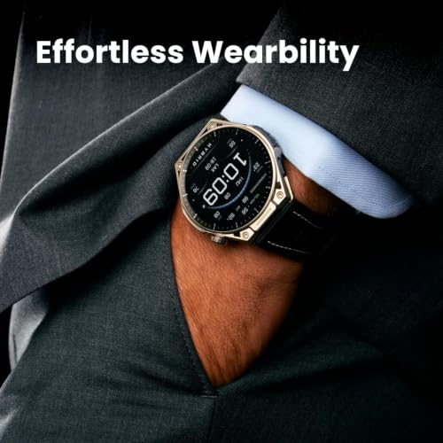Image of Amazfit Balance Ultra 49mm GPS Smartwatch, 5 Buttons, 1.5 inch AMOLED Sapphire Glass, Titanium Case, Flashlight, 30-Day Battery, 64GB, 180+ Sports, Hybrid Training & HYROX Mode, 10 ATM for Android & iOS