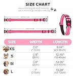 2 Pack Reflective Dog Collars for Medium Large and Small Breed Dogs Male Female,Padded Soft Durable Nylon Neoprene Collar for Puppy Dogs Girl Boy with Quick Release Safety Buckle,Pink,Blue,M - Image 7