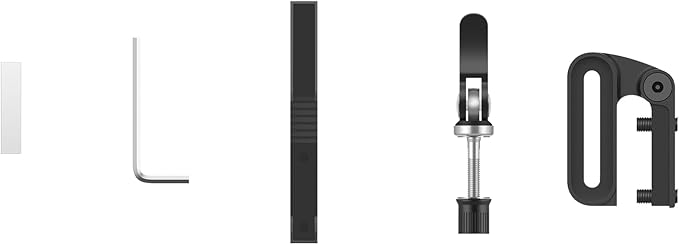 Justech Universal Motorcycle Windshield, Adjustable Wind Deflector Clip On Windshield Extension Spoiler Wind Air Deflector for Kawasaki BMW Triumph Motorbike-Smoke, Black Bracket