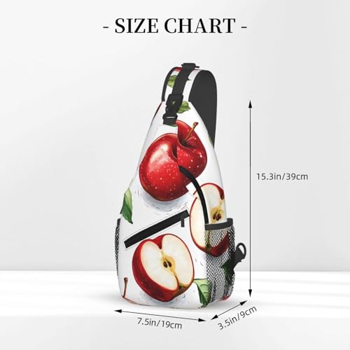 Morrales de viaje con diseño Apple Fruit para adultos miniatura 3