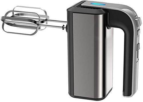 Coocnh - Mezclador de mano eléctrico de 500 W, 5 velocidades, potente mezclador de mano con botón turbo y fácil expulsión, cuerpo de acero inoxidable