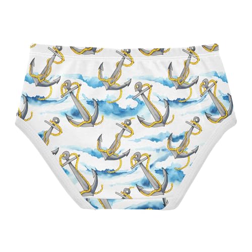 Gray Anchors Yellow Ropes Toddler Girls's Underwear 2T 202c17422