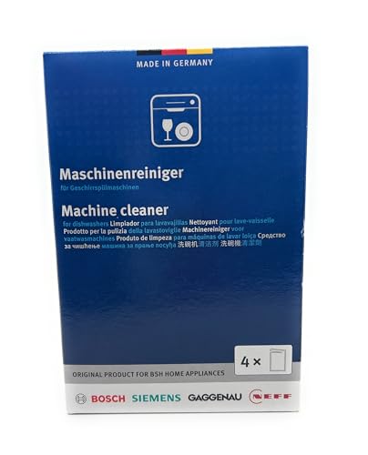 Pack de Limpieza en Polvo para Lavavajillas Compatible con Bosch | Eficiencia y Frescura Profunda - 4 unidades de 45g - 00312477