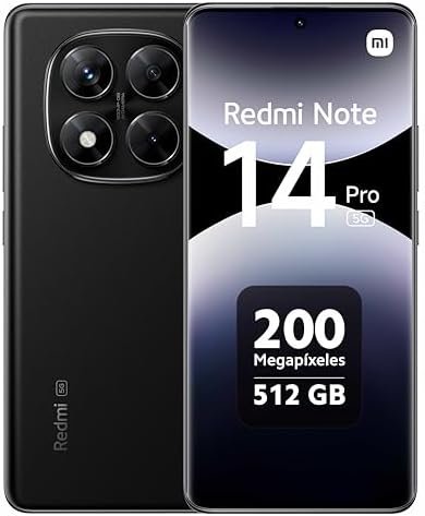 Smartphone Xiaomi Redmi Note 14 Pro 5G Midnight Black (Preto) 12G...