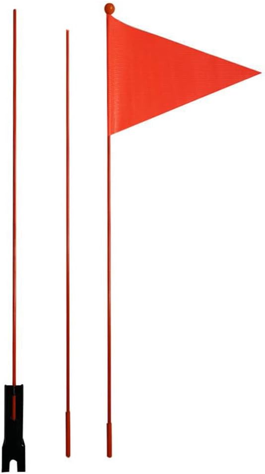 Go Kart Flag - 6 Feet Pennant with Fiberglass Pole,Sturdy Fiberglass Bicycle Sign for Kids Outdoor Cycling
