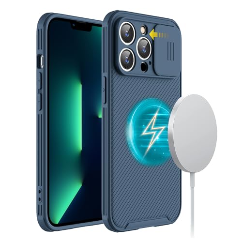 Hitaoyou Custodia Magsafe, iPhone 12 Pro Max, Custodia per cellulare Classica, Slim Fit, Wireless, Supporto MagSafe, Blu, TPU policarbonato