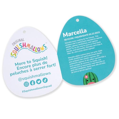 squishmallows original 8-inch marcella watermelon octopus - official jazwares plush