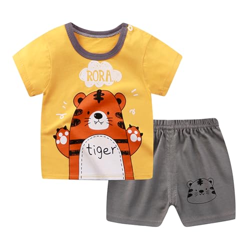 Image of Toddler Boys 4 PCs T-shirts and Shorts Set Baby Summer Clothes Outfit